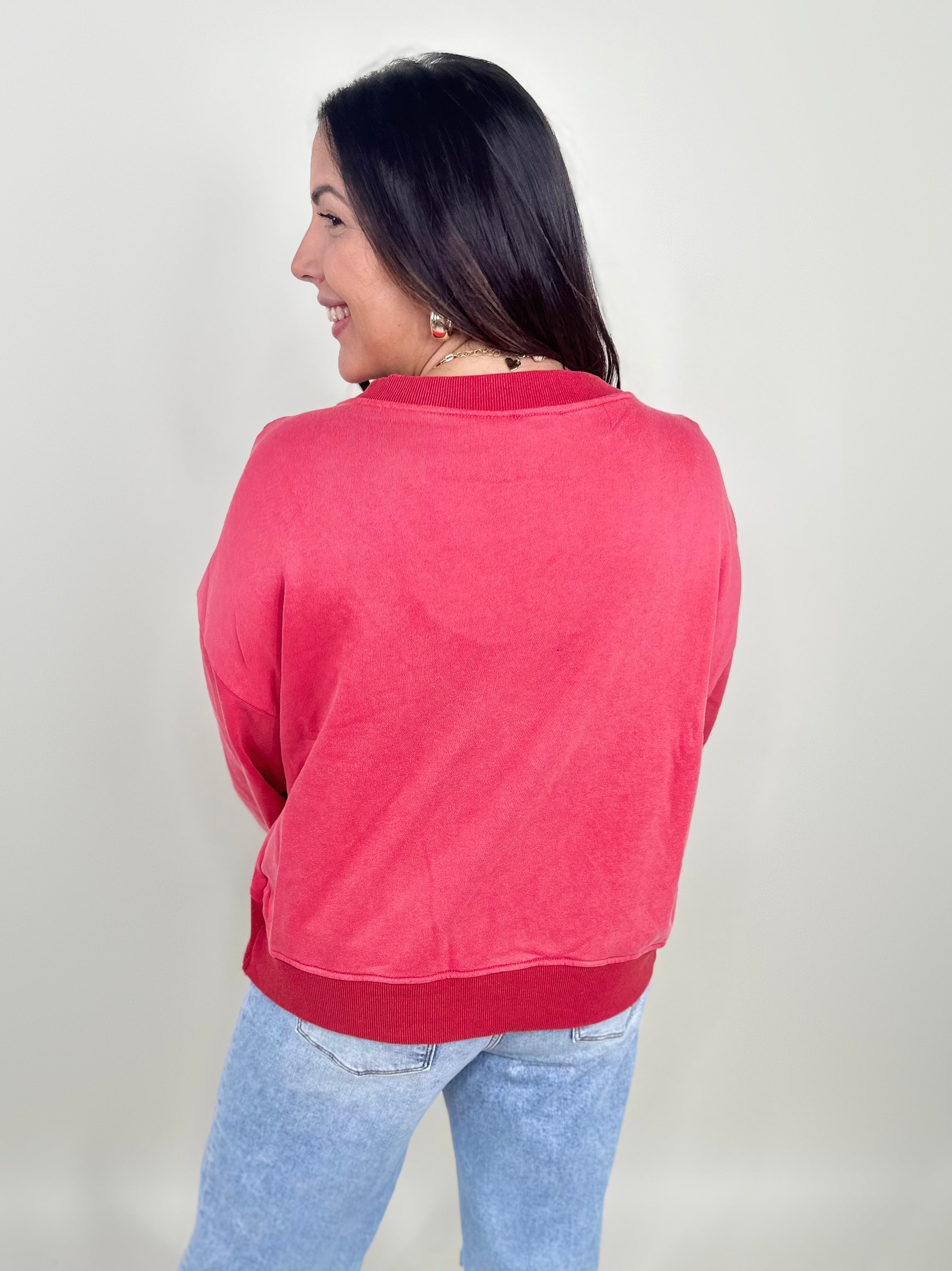 RESTOCK : Reversible In a Twist Top-120 Long Sleeve Tops-Pol-Heathered Boho Boutique, Women's Fashion and Accessories in Palmetto, FL