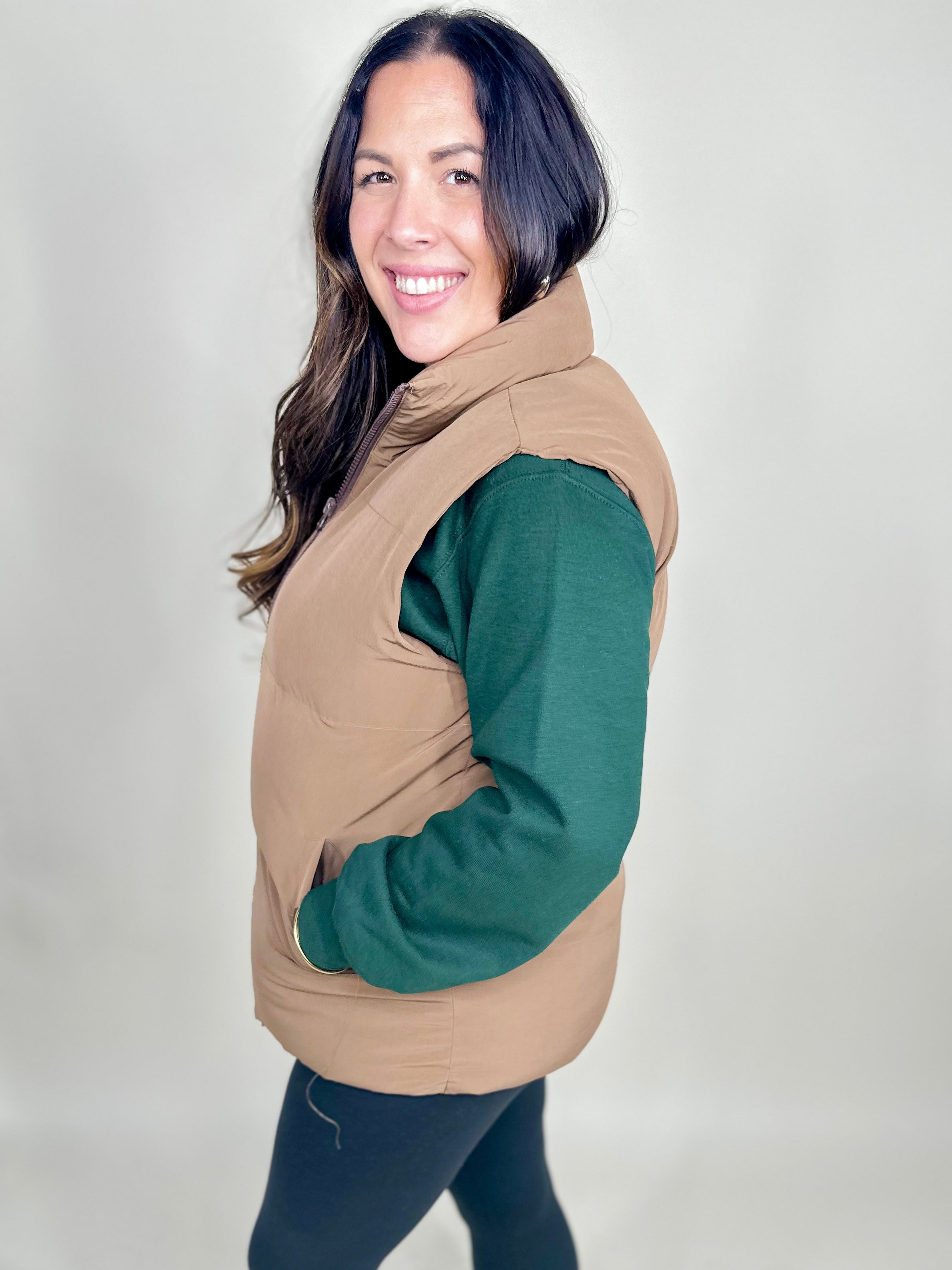 Marshmellow Hugs Vest-200 Jackets/Shackets-White Birch-Heathered Boho Boutique, Women's Fashion and Accessories in Palmetto, FL