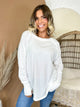 Restock: Live In It Long Sleeve Top-120 LONG SLEEVE TOPS-ZENANA-Heathered Boho Boutique, Women's Fashion and Accessories in Palmetto, FL