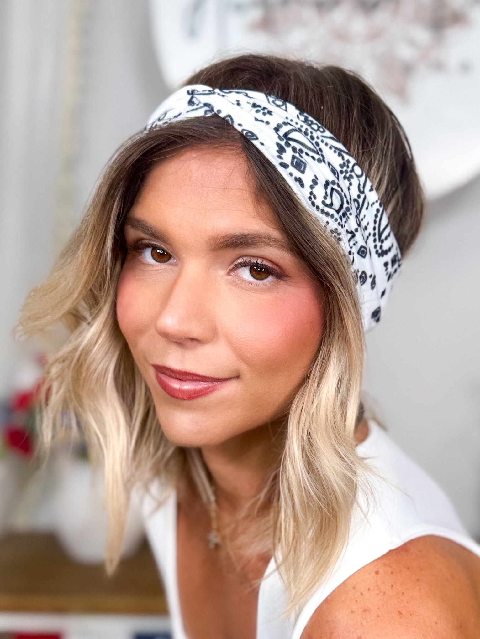 Bandana Twist Headwrap-340 Other Accessories-Love And Repeat-Heathered Boho Boutique, Women's Fashion and Accessories in Palmetto, FL