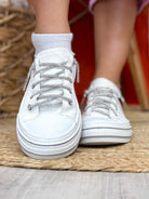 Aman Sneakers - White-350 SHOES-Very G-Heathered Boho Boutique, Women's Fashion and Accessories in Palmetto, FL