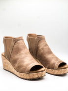 Easy Now Wedges - Tan Oil-350 Shoes-Corkys-Heathered Boho Boutique, Women's Fashion and Accessories in Palmetto, FL