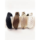 Polka Dot Knotted Headband-330 Headwear-Love & Repeat-Heathered Boho Boutique, Women's Fashion and Accessories in Palmetto, FL