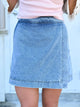 All-Day Denim Skort-170 SKORTS/SKIRTS-SEW IN LOVE-Heathered Boho Boutique, Women's Fashion and Accessories in Palmetto, FL