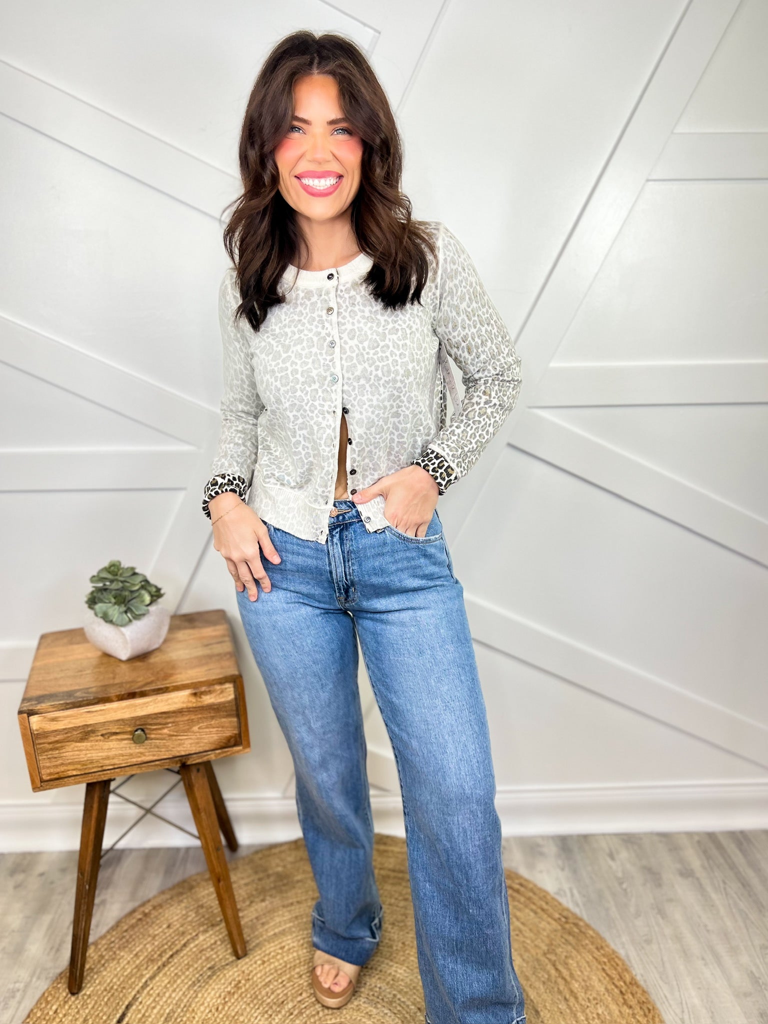 Talk of the Town Wide Leg Jeans by Vervet-190 Jeans-Vervet-Heathered Boho Boutique, Women's Fashion and Accessories in Palmetto, FL
