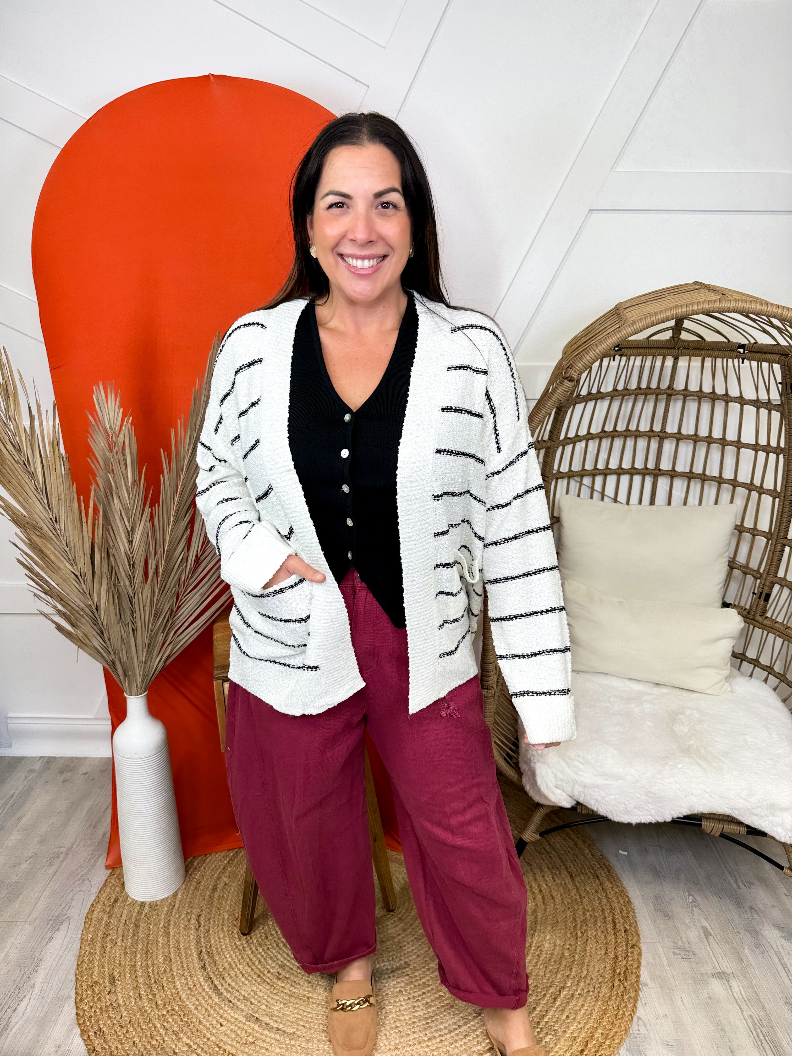 Cross the Line Cardigan-220 Cardigans/ Kimonos-SEW IN LOVE-Heathered Boho Boutique, Women's Fashion and Accessories in Palmetto, FL