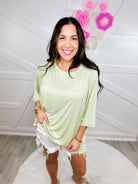 Not Easy To Forget Top-110 Short Sleeve Top-Easel-Heathered Boho Boutique, Women's Fashion and Accessories in Palmetto, FL