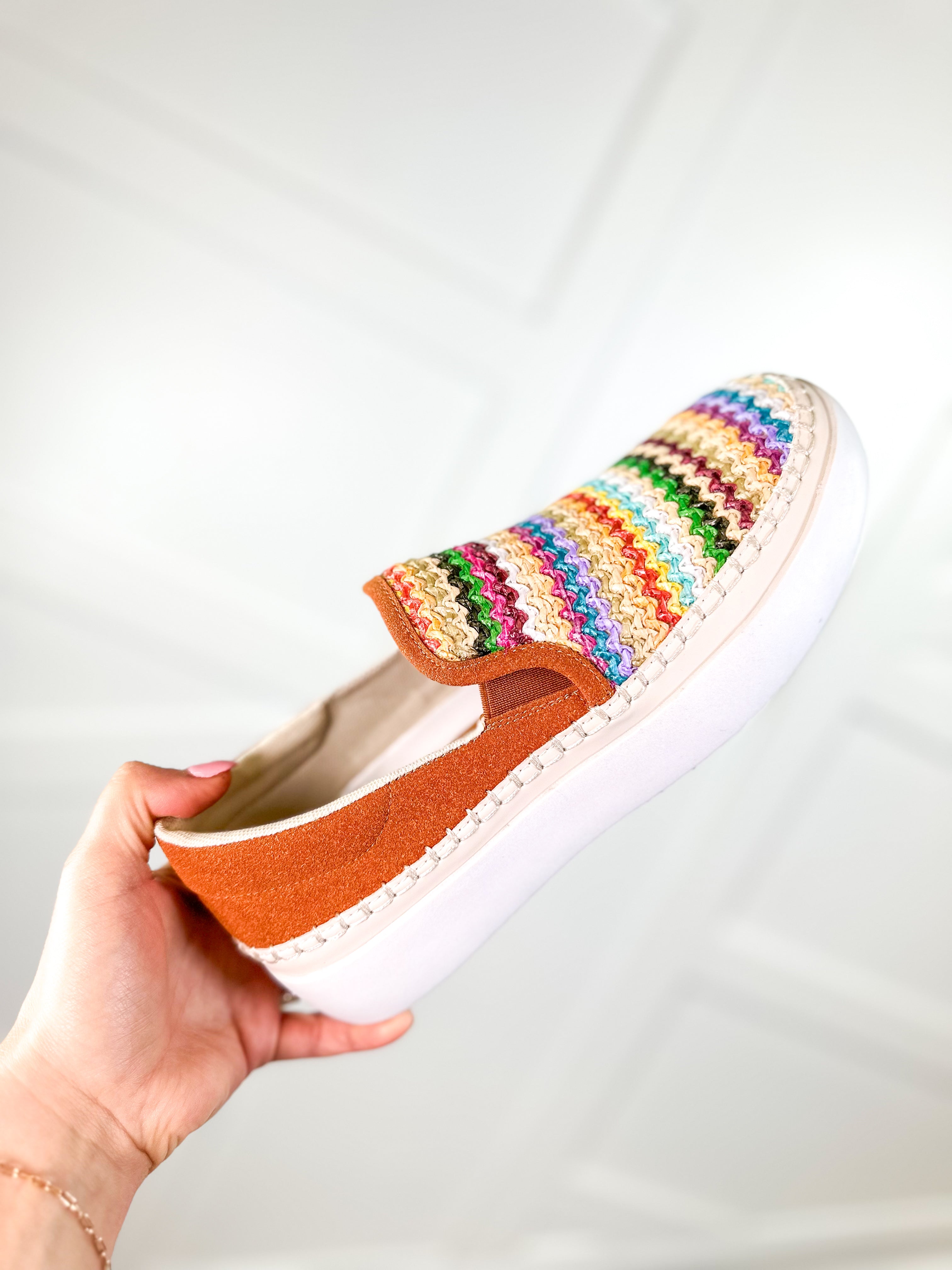 Shauna Slide On Shoes - Purple Combo-350 SHOES-OLEM SHOE-Heathered Boho Boutique, Women's Fashion and Accessories in Palmetto, FL