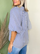Timeless Charm Blouse-110 SHORT SLEEVE TOP-HEIMISH-Heathered Boho Boutique, Women's Fashion and Accessories in Palmetto, FL
