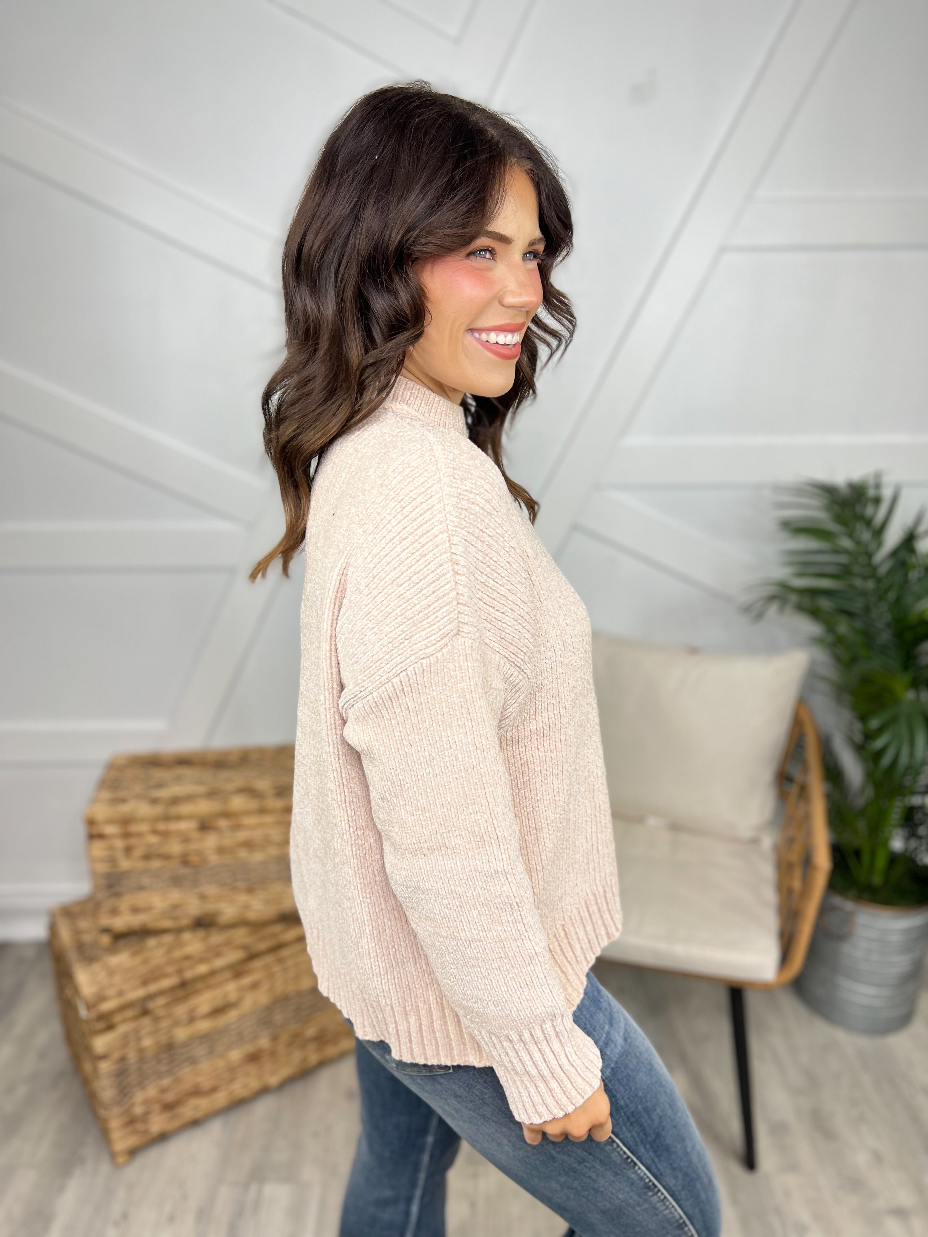 RESTOCK : Meredith Sweater-125 Sweater-White Birch-Heathered Boho Boutique, Women's Fashion and Accessories in Palmetto, FL