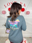 Live Life Simply Long Sleeve Graphic-120 Long Sleeve Tops-Simply Southern-Heathered Boho Boutique, Women's Fashion and Accessories in Palmetto, FL