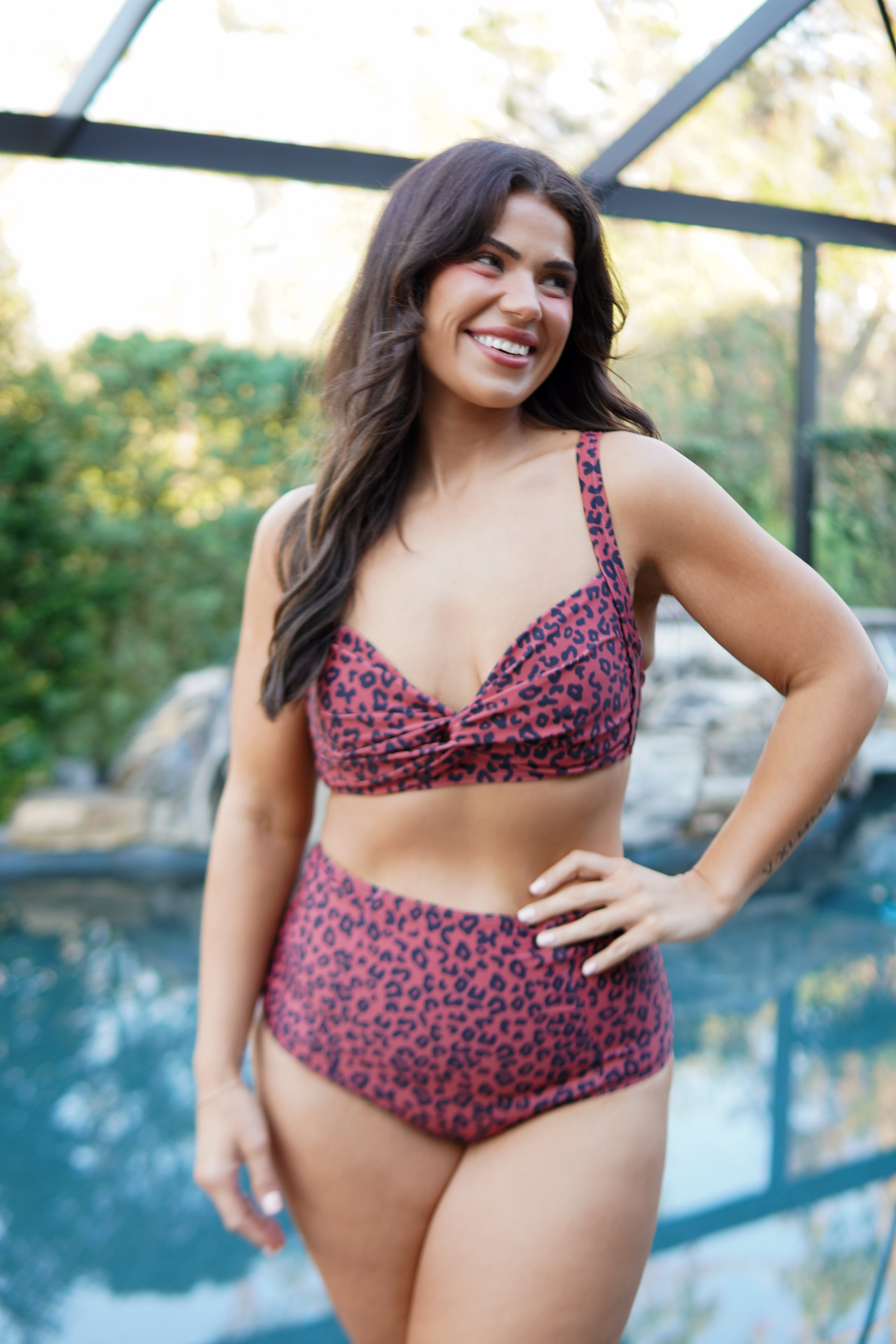 Siren Call Swimset - Brickred Leopard-300 Swimwear-Marina West Swim-Heathered Boho Boutique, Women's Fashion and Accessories in Palmetto, FL