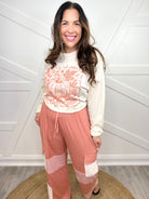 Pumpkin Sketch (Orange Text) Graphic Long Sleeve-120 Long Sleeve Tops-Heathered Boho-Heathered Boho Boutique, Women's Fashion and Accessories in Palmetto, FL