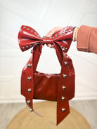Bow Shoulder Bag-320 Bags-Fame Accessories-Heathered Boho Boutique, Women's Fashion and Accessories in Palmetto, FL