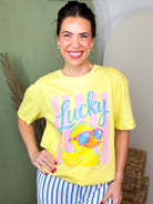Lucky Duck Graphic Tee-130 Graphic Tees-Heathered Boho-Heathered Boho Boutique, Women's Fashion and Accessories in Palmetto, FL