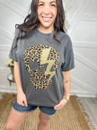 Rock Star Leopard Graphic Tee-130 Graphic Tees-Heathered Boho-Heathered Boho Boutique, Women's Fashion and Accessories in Palmetto, FL