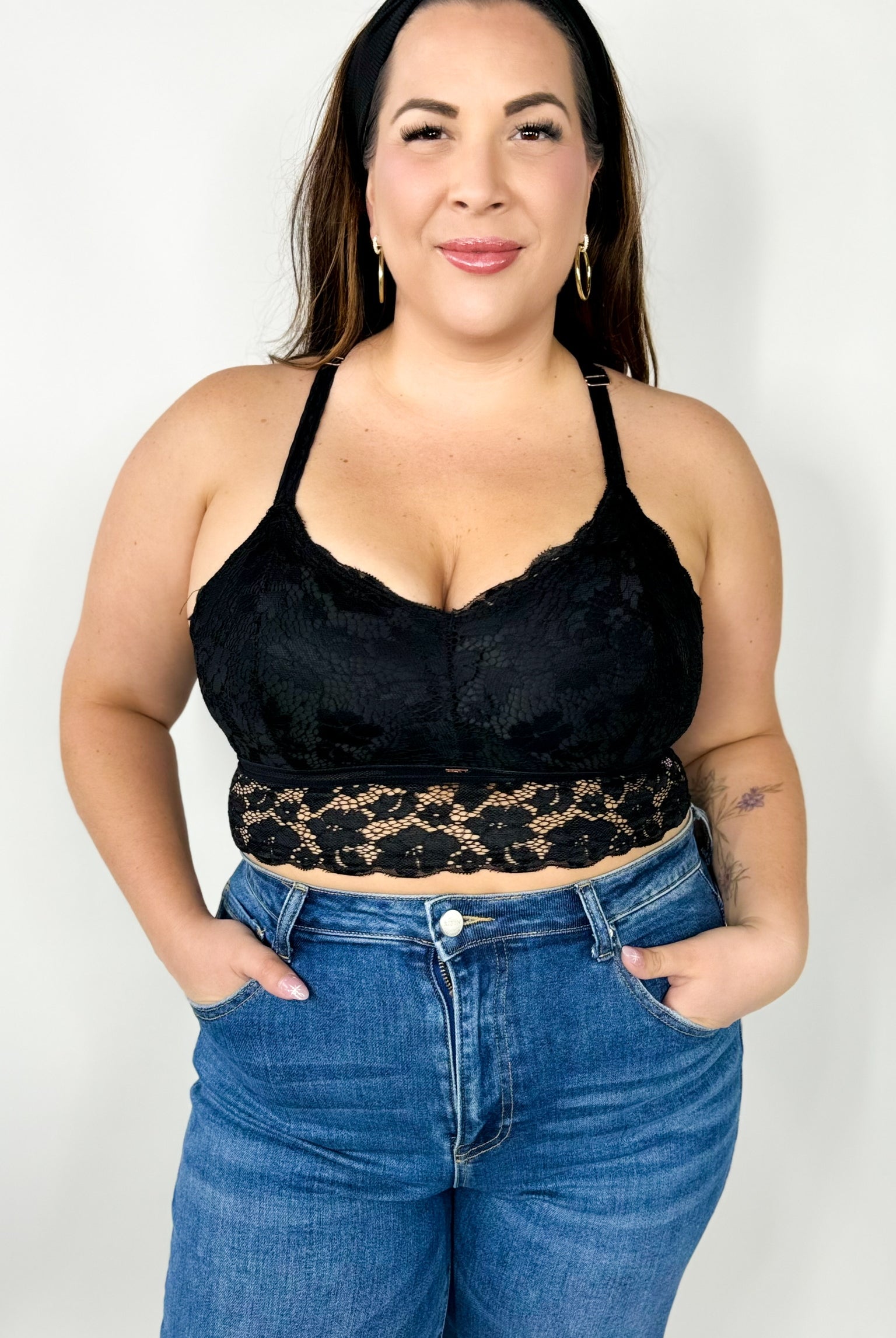 Juliette Lace Bralette (Reg/Curvy)-140 Body Suits/ Intimates-Jady K-Heathered Boho Boutique, Women's Fashion and Accessories in Palmetto, FL