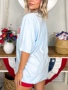 Just Here for the Fireworks Gator Graphic Tee-130 Graphic Tees-Heathered Boho-Heathered Boho Boutique, Women's Fashion and Accessories in Palmetto, FL
