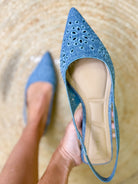 Denim Edge Sling Flat-350 SHOES-JPO SHOES-Heathered Boho Boutique, Women's Fashion and Accessories in Palmetto, FL