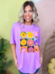 Hawaii Beach Floral Graphic Tee-130 Graphic Tees-Heathered Boho-Heathered Boho Boutique, Women's Fashion and Accessories in Palmetto, FL