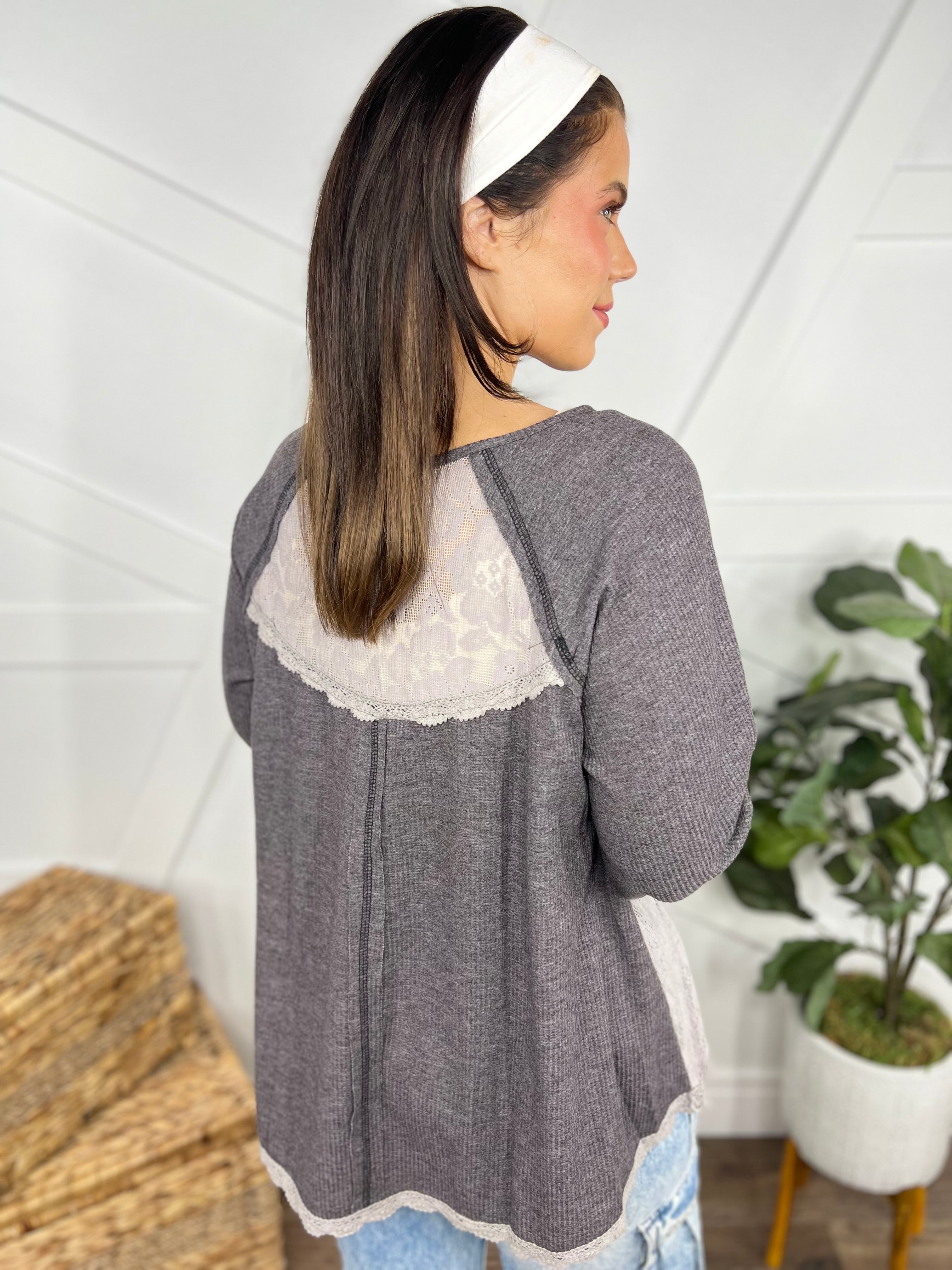 Meadow Daydream Long Sleeve Top-120 Long Sleeve Tops-Pol-Heathered Boho Boutique, Women's Fashion and Accessories in Palmetto, FL