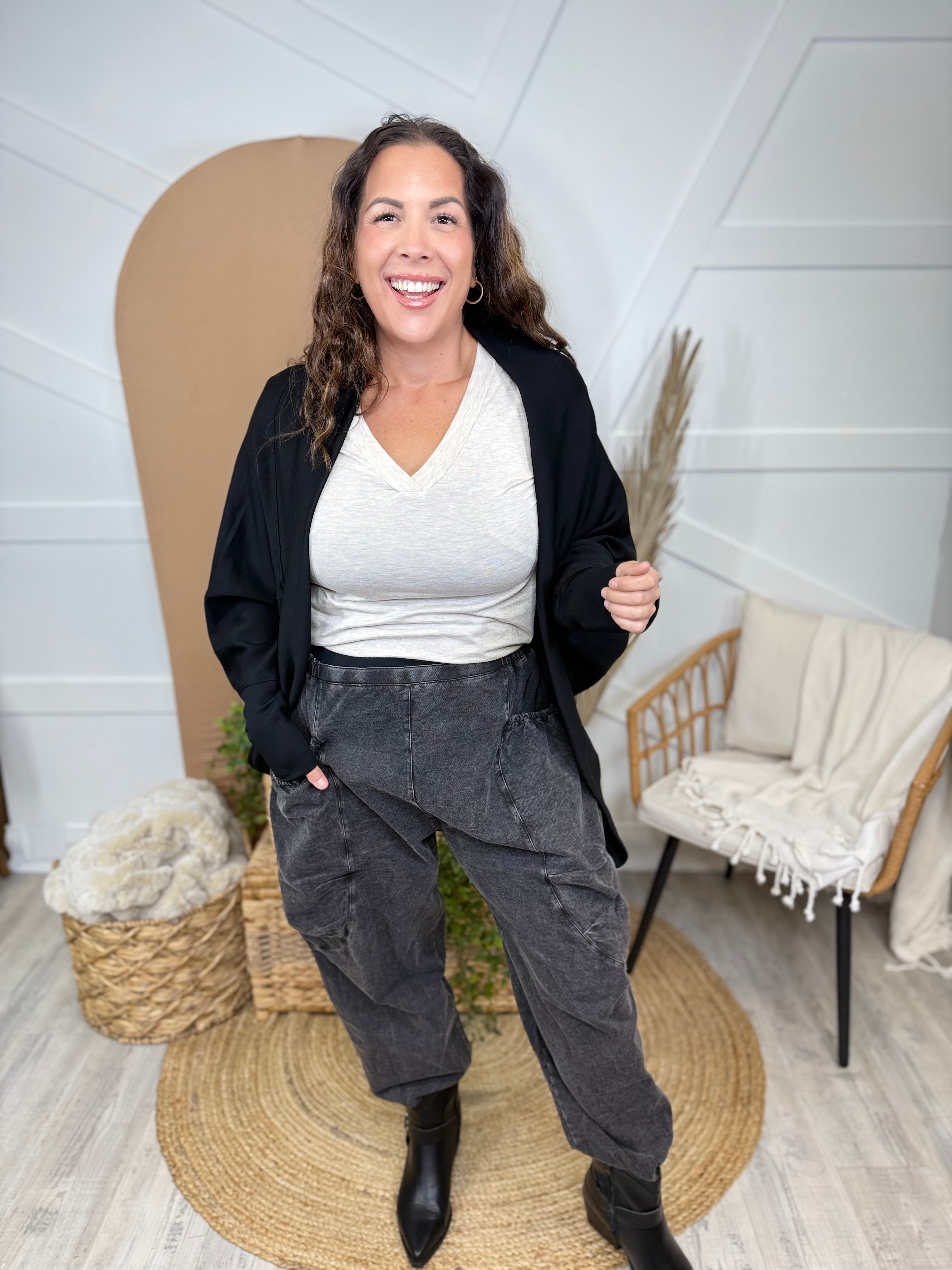 BLACK FRIDAY: Elevated Cardigan-220 Cardigans/ Kimonos-MONO B-Heathered Boho Boutique, Women's Fashion and Accessories in Palmetto, FL