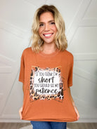 If You Think I'm Short Graphic Tee-Yam-130 Graphic Tees-Heathered Boho-Heathered Boho Boutique, Women's Fashion and Accessories in Palmetto, FL