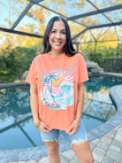 Sunset Chaser Graphic Tee-130 Graphic Tees-Heathered Boho-Heathered Boho Boutique, Women's Fashion and Accessories in Palmetto, FL