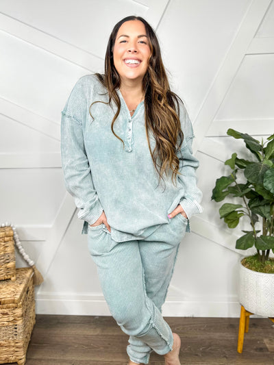 RESTOCK: Ice Ice Baby Thermal Joggers-150 PANTS-White Birch-Heathered Boho Boutique, Women's Fashion and Accessories in Palmetto, FL