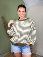 Salt Air Striped Sweater-120 LONG SLEEVE TOPS-HEIMISH-Heathered Boho Boutique, Women's Fashion and Accessories in Palmetto, FL