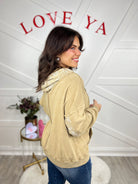 Peeking Paisley Hoodie-210 Hoodies-Easel-Heathered Boho Boutique, Women's Fashion and Accessories in Palmetto, FL