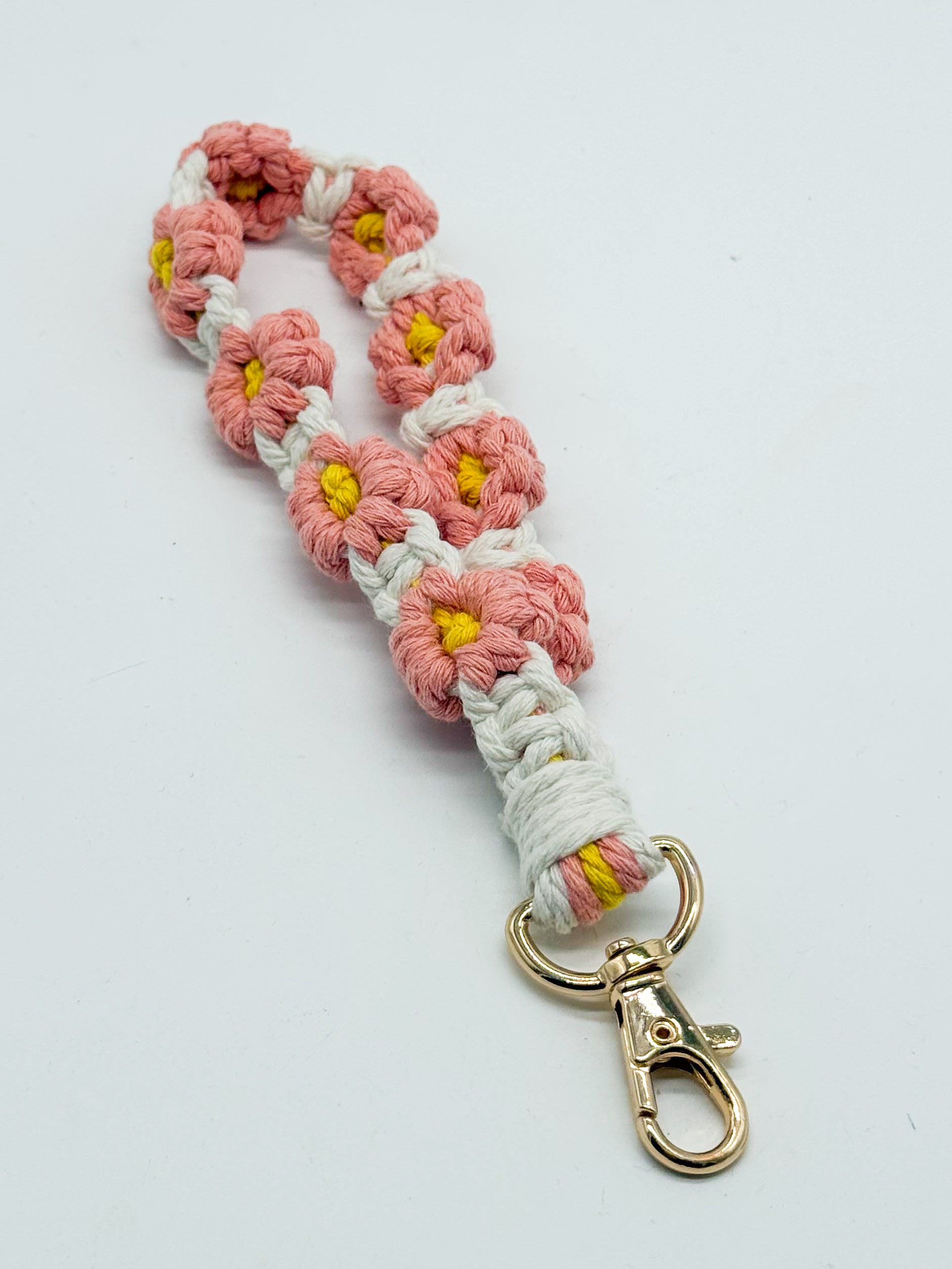 Braided Flower Wristlet-340 Other Accessories-Zenana-Heathered Boho Boutique, Women's Fashion and Accessories in Palmetto, FL