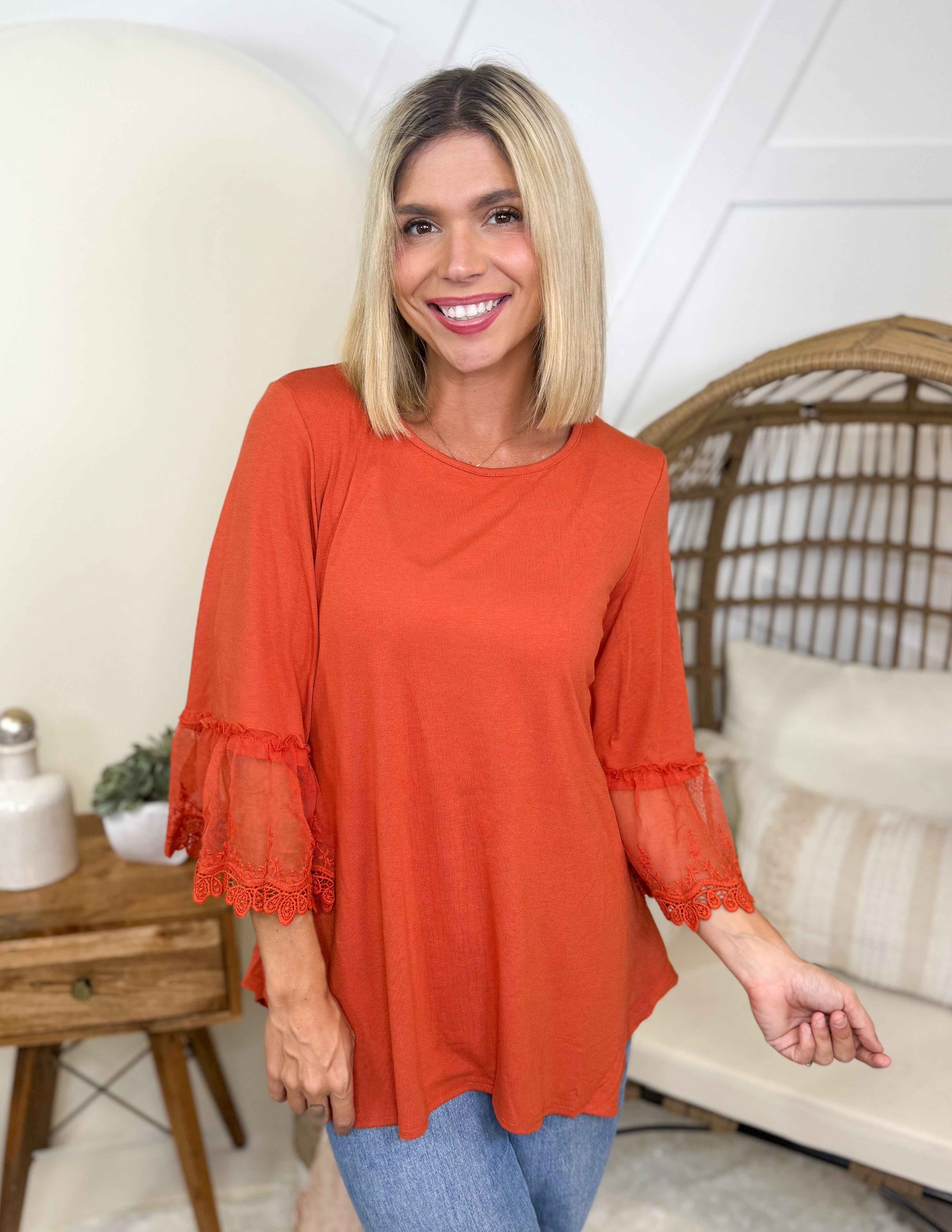 Beauty Boho Top-120 Long Sleeve Tops-Origami Apparel-Heathered Boho Boutique, Women's Fashion and Accessories in Palmetto, FL