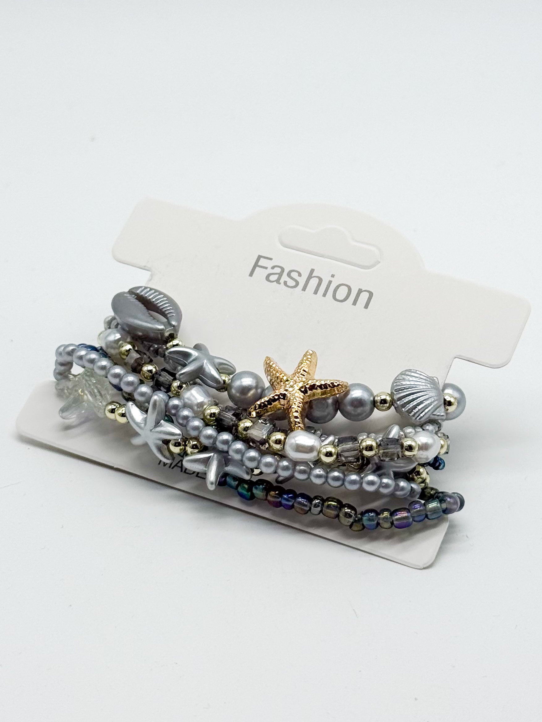 Beaded Under the Sea Stretch Bracelet Set-340 Other Accessories-Zenana-Heathered Boho Boutique, Women's Fashion and Accessories in Palmetto, FL