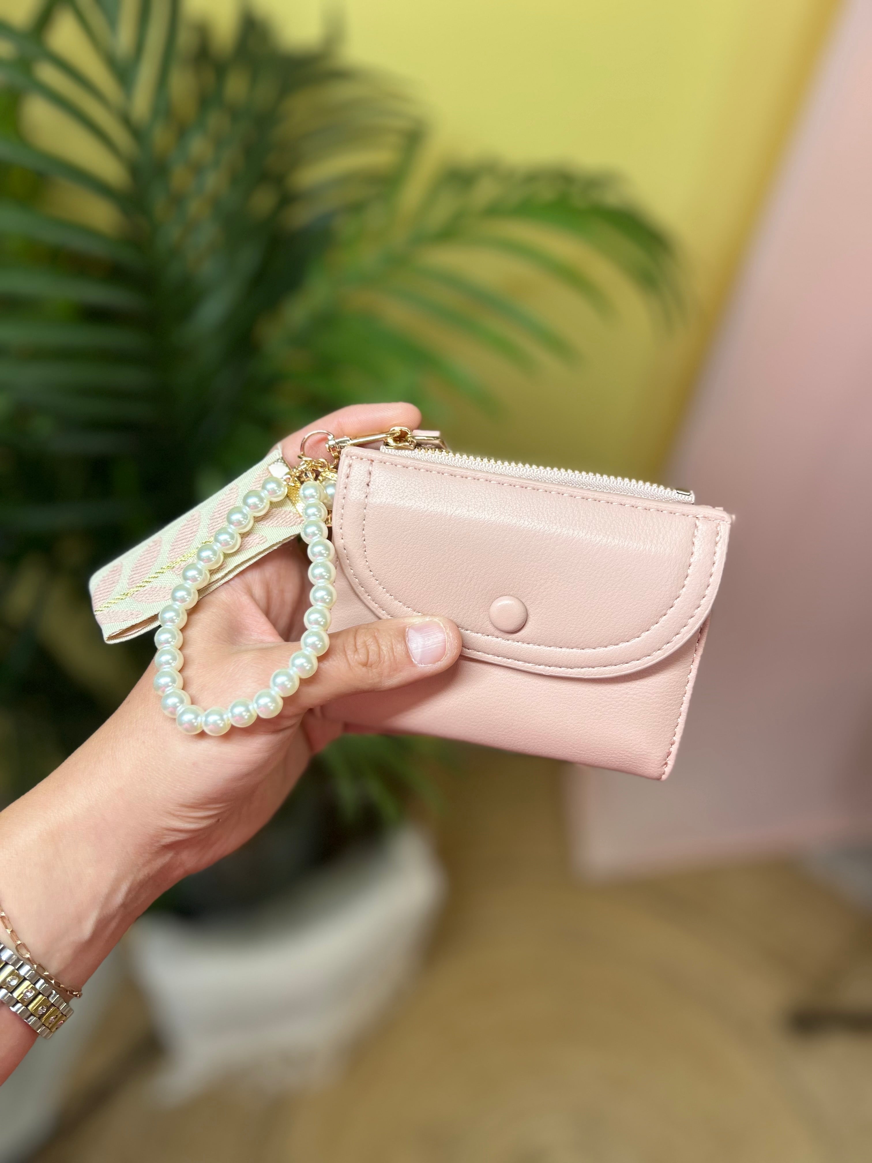 Compact Leather Wristlet Wallet-320 Bags-Heathered Boho-Heathered Boho Boutique, Women's Fashion and Accessories in Palmetto, FL