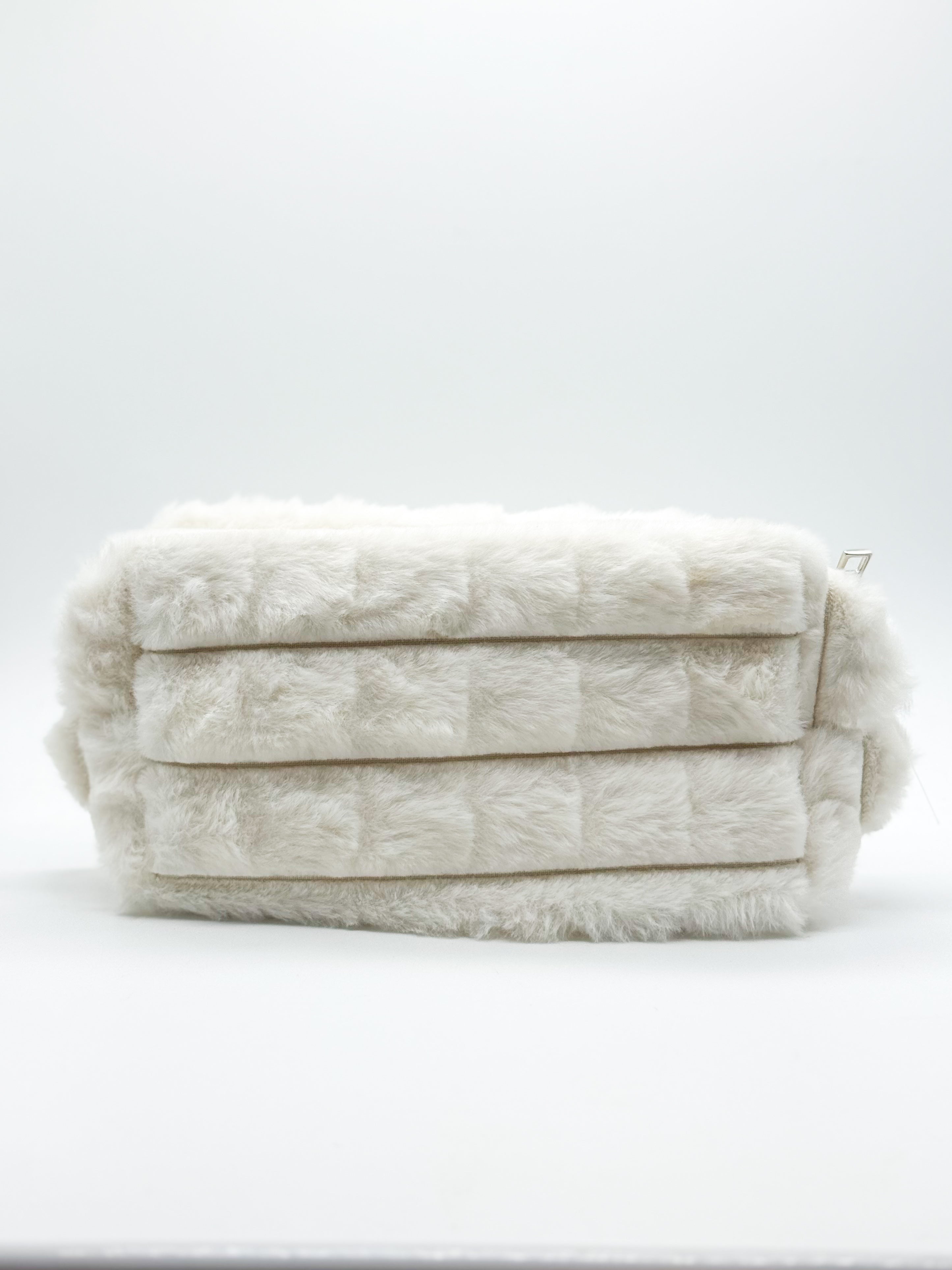 Faux Fur Quilted Cosmetic Pouch-Love and Repeat-Heathered Boho Boutique, Women's Fashion and Accessories in Palmetto, FL