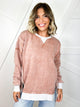 The Weekend Washed Pullover-120 LONG SLEEVE TOPS-ZENANA-Heathered Boho Boutique, Women's Fashion and Accessories in Palmetto, FL