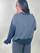 Mature Comfort Top-120 Long Sleeve Tops-Oddi-Heathered Boho Boutique, Women's Fashion and Accessories in Palmetto, FL