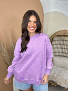 Restock: Picked Just for You Pullover-120 LONG SLEEVE TOPS-ZENANA-Heathered Boho Boutique, Women's Fashion and Accessories in Palmetto, FL