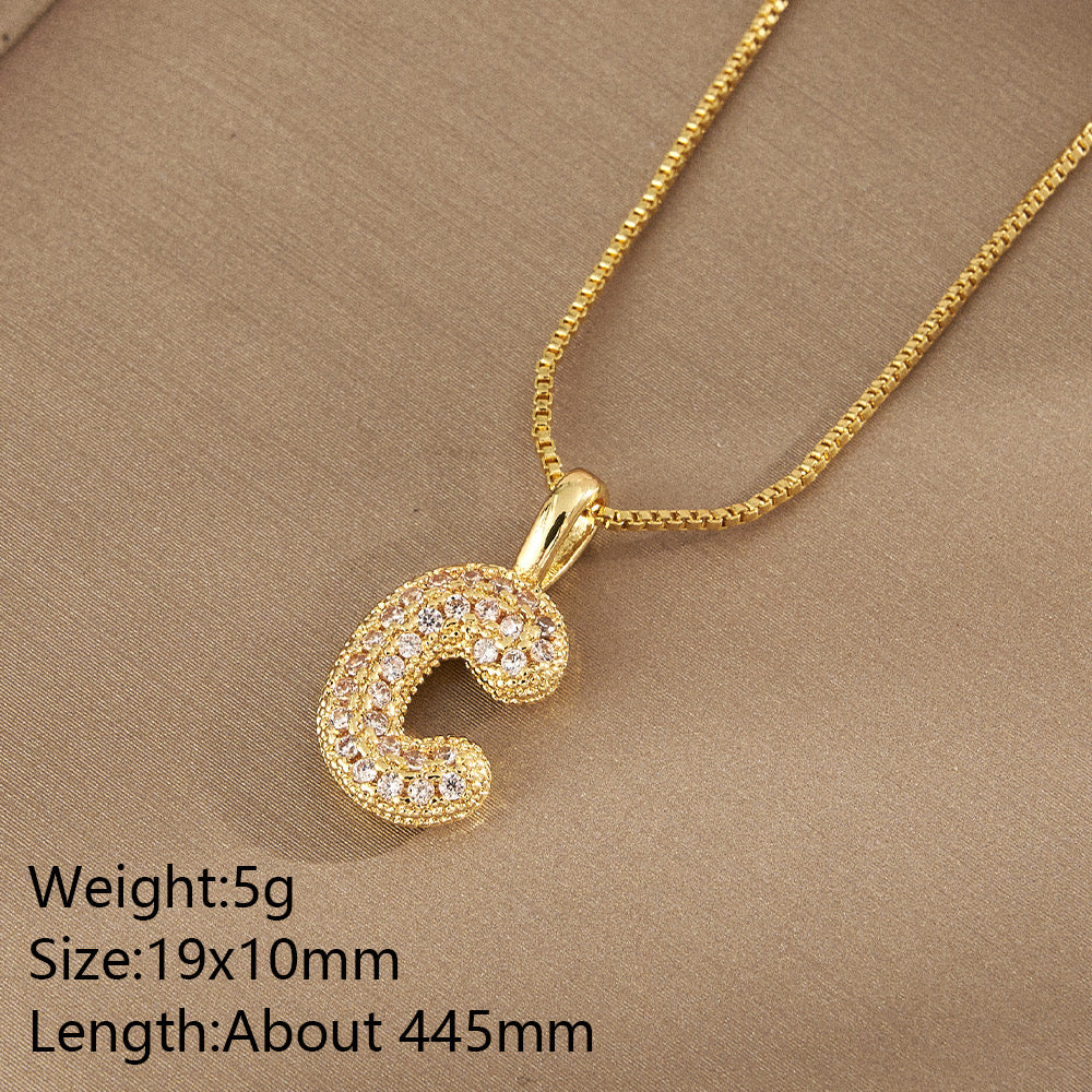 All About YOU Initial Necklace-310 JEWELRY-NIHAO JEWELRY-Heathered Boho Boutique, Women's Fashion and Accessories in Palmetto, FL