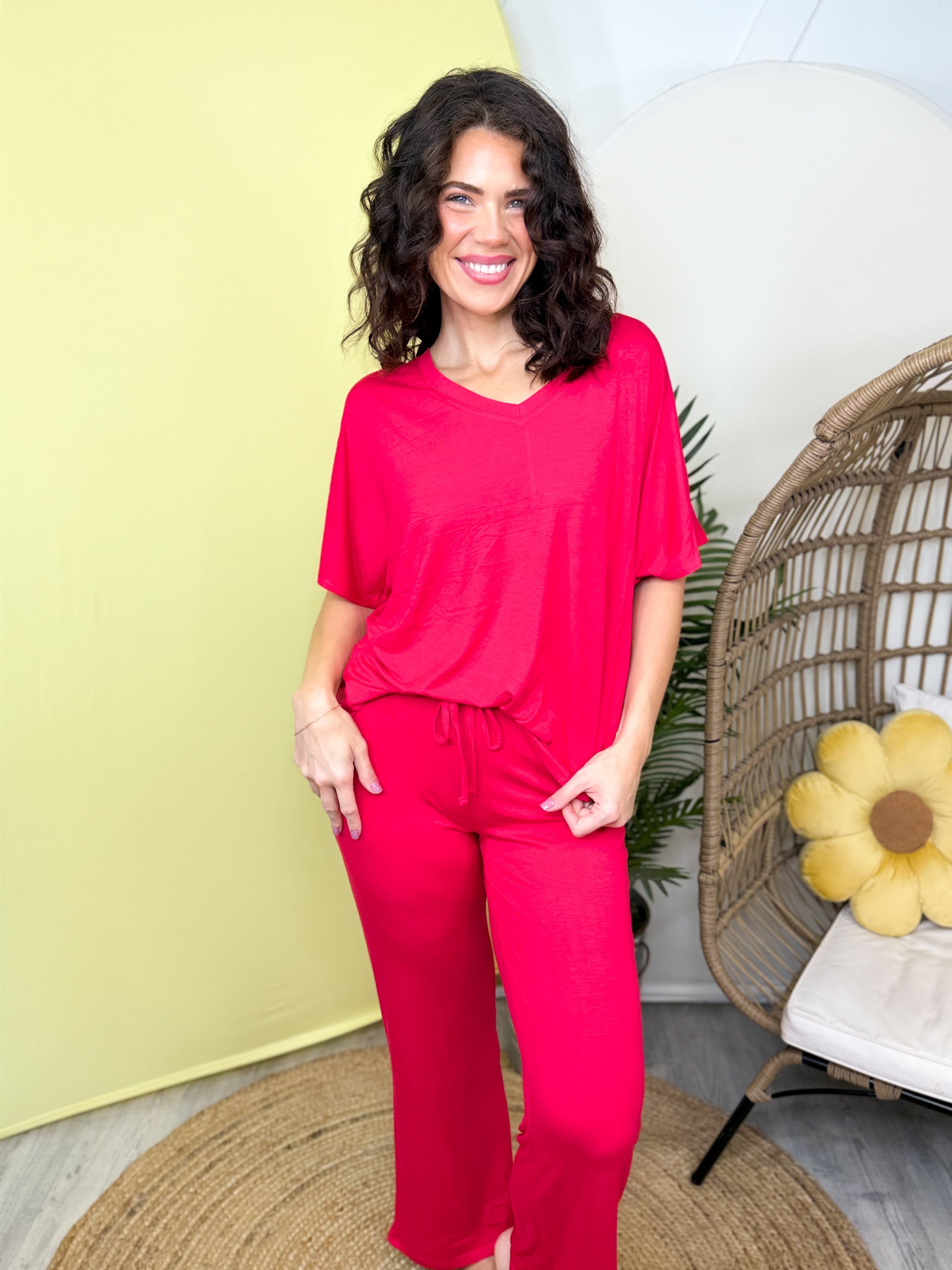 Luxe Lounge Set-240 ACTIVEWEAR/SETS-ZENANA-Heathered Boho Boutique, Women's Fashion and Accessories in Palmetto, FL