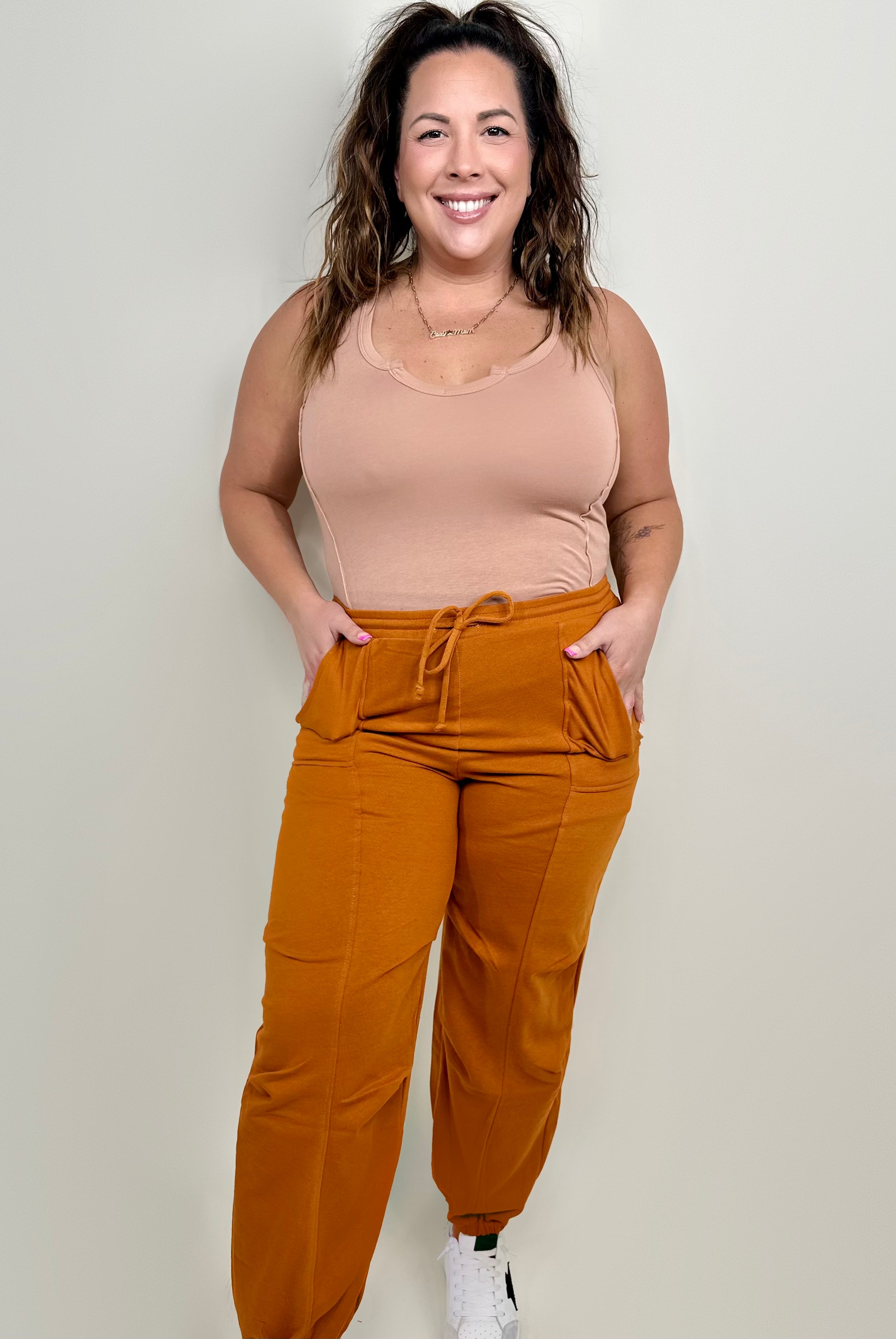Just Go With It Joggers-150 PANTS-Culture Code-Heathered Boho Boutique, Women's Fashion and Accessories in Palmetto, FL