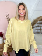 Restock: Ballpark Long Sleeve Top-120 Long Sleeve Tops-RAE MODE-Heathered Boho Boutique, Women's Fashion and Accessories in Palmetto, FL