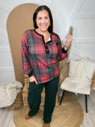 Gladly Plaid Long Sleeve Top-120 LONG SLEEVE TOPS-Heimish-Heathered Boho Boutique, Women's Fashion and Accessories in Palmetto, FL