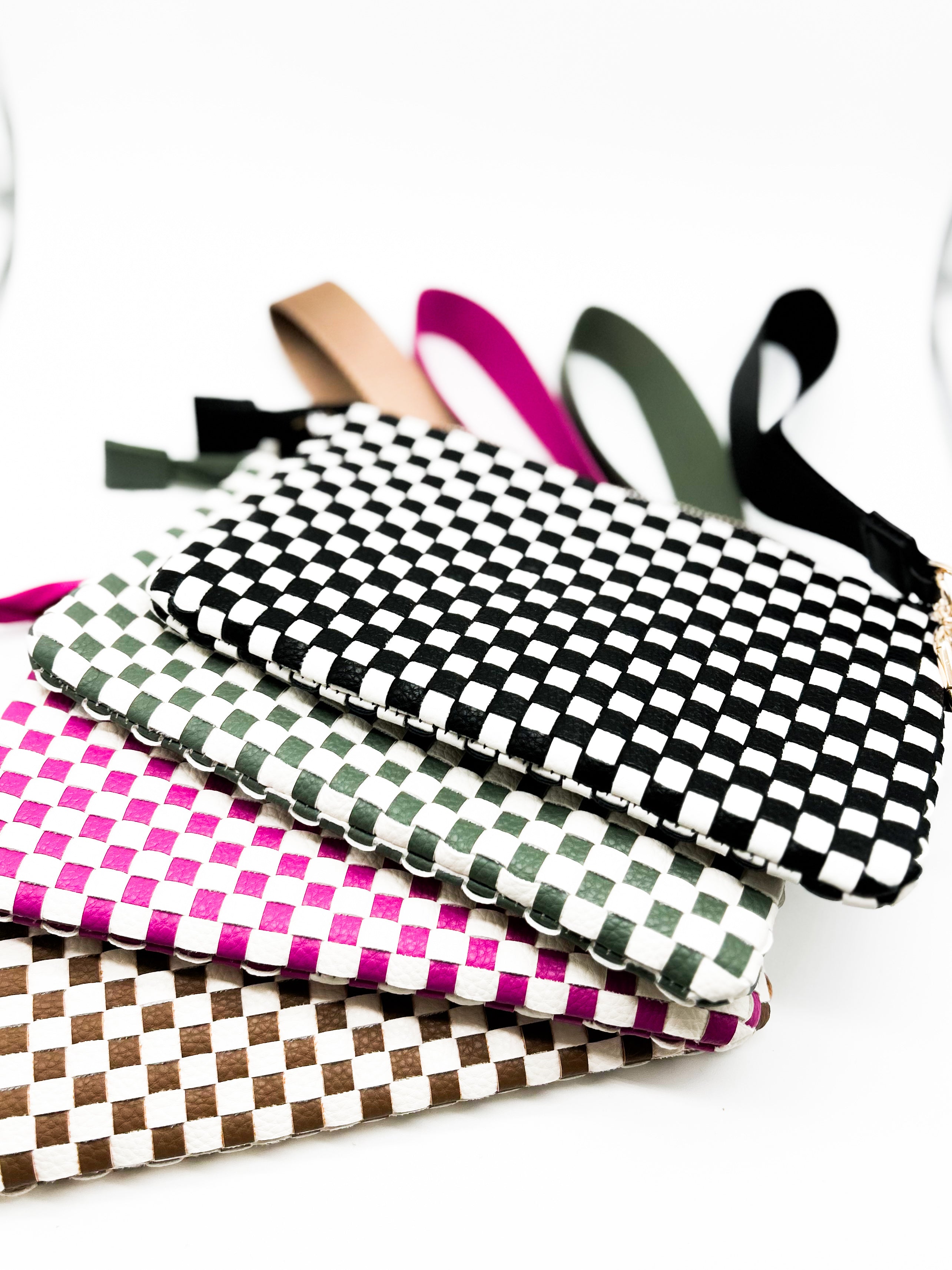 The Harper Woven Wristlet-320 BAGS-NIHAO JEWELRY-Heathered Boho Boutique, Women's Fashion and Accessories in Palmetto, FL