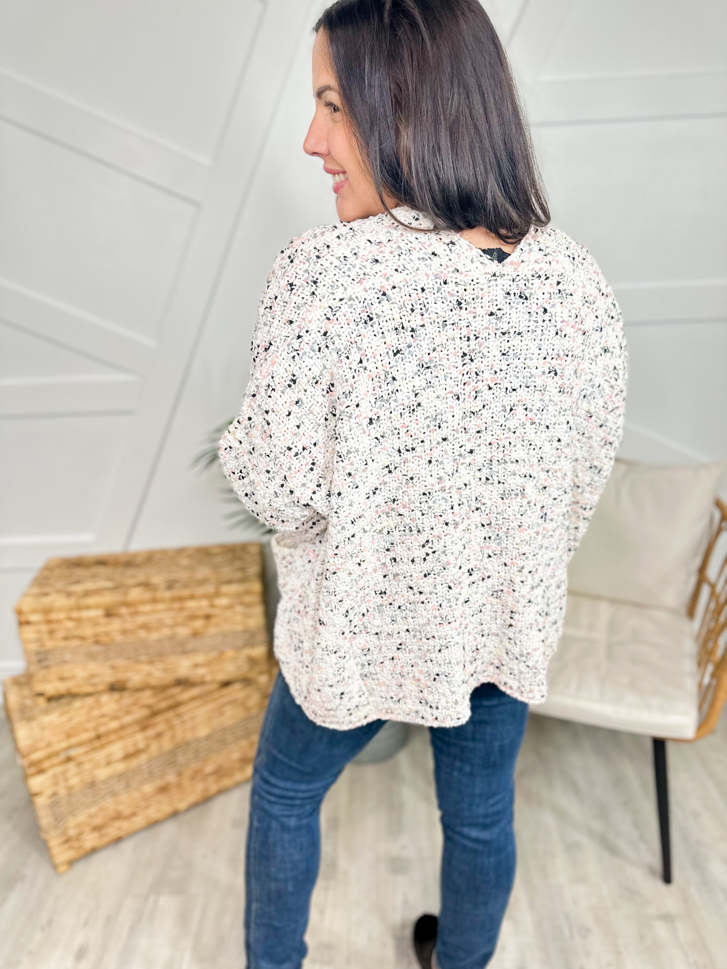 Worth the Wait Cardigan-220 Cardigans/ Kimonos-White Birch-Heathered Boho Boutique, Women's Fashion and Accessories in Palmetto, FL