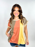 Hard To Resist Top-110 Short Sleeve Top-Davi & Dani-Heathered Boho Boutique, Women's Fashion and Accessories in Palmetto, FL