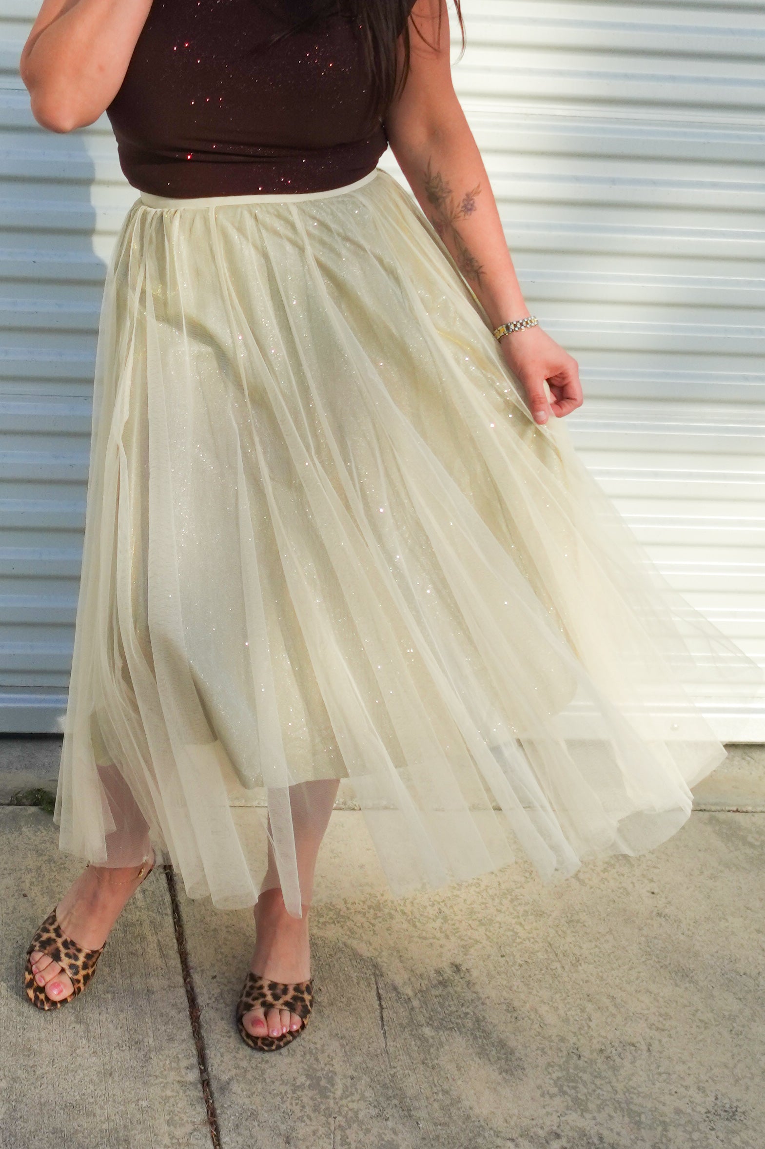 Shine Again Skirt-170 Skort/ Skirt-Heathered Boho-Heathered Boho Boutique, Women's Fashion and Accessories in Palmetto, FL