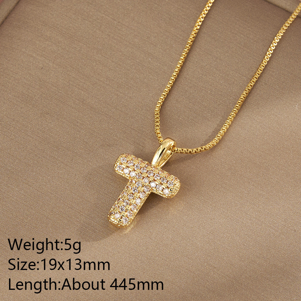 All About YOU Initial Necklace-310 JEWELRY-NIHAO JEWELRY-Heathered Boho Boutique, Women's Fashion and Accessories in Palmetto, FL