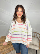 Extra Sweet Sweater-125 Sweater-Davi & Dani-Heathered Boho Boutique, Women's Fashion and Accessories in Palmetto, FL